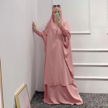 Sieviešu Lūgšanas Apģērba Abaya Kleita, Hijab Islāma Lūgšanas Drēbes Sievietēm Musulmaņu Modes Eid Kapuci, kas Nav Elasctic jilbab khimar