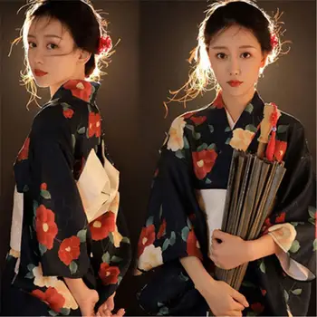Japāņu Kimono Formālās Valkāt Tradicionālo Sakura Studentu Kimono Photoshoot Tradicionālo Deju Kleitu Vintage Japones Kimono Dāma