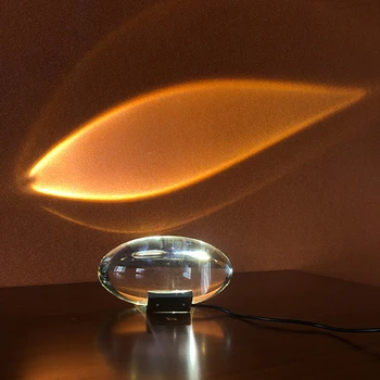 Jauno radošo olveida projekcijas Gaismas Modernu LED Galda Lampas Dzīvojamā Istabā, Guļamistabā, Mājas Dekoru Kristāla Galda Lampas