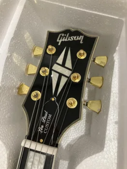 Jaunais lp black standarta star custom ģitāru Zelta Metāla elektriskā ģitāra Zelta pikaps Ebony klaviatūra ģitāra