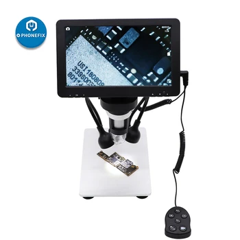 DM9 Augstas Izšķirtspējas 1200X 1080P Digitālā Bioloģisko Mikroskopa Kamera Lodēšanai ar 7 Collu 3D Ekrānu Turētājs 8 LED gaismas