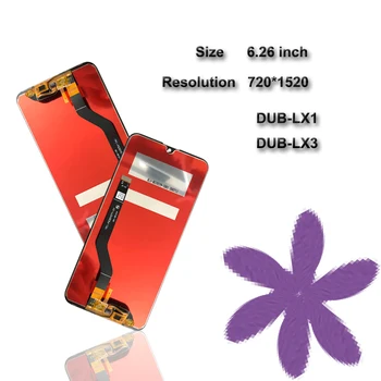 Vairumtirdzniecības 6 gab. Par Huawei Y7 2019 LCD DUB-LX3 DUB-L 23 DUB-LX1 Displejs, Touch Screen Digitizer Montāža Replacemen