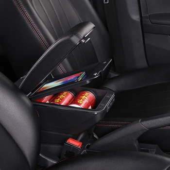 Honda BRV elkoņbalsti lodziņā Divlīmeņu Grozāms centrālās noliktavas saturu box kausa turētājs pelnu trauku USB Uzlādes auto piederumi