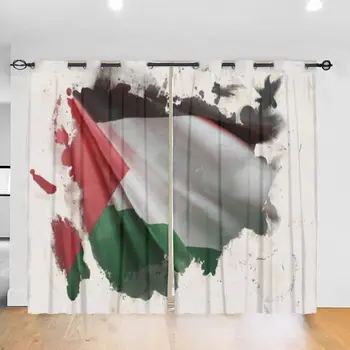 Palestīnas Karogu 2818 Guļamistabas Aizkari Viesistabā, Virtuvē Dekorēšana Guļamistaba Dekori Dalītāju Telpā, Gatavi Aizkari