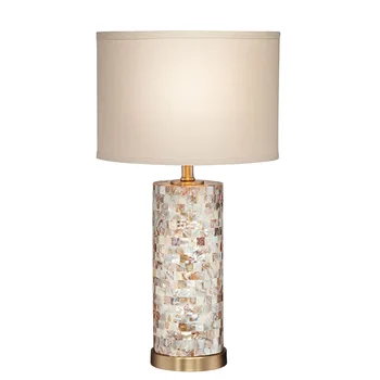 Amerikāņu Luksusa Silts, Romantisks Galda Lampa, LED E27 Shell Lampbody Vienkārši Mūsdienu Gaismas Ķermeņi Studiju Gultas, Guļamistabas Fona