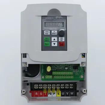 220V VFD 5.5 KW/7,5 KW vienfāzes inverter VFD pārveidotāja Frekvenču Pārveidotāju Mainīgo Frequenc Piedziņas Vārpstu Ātruma Kontroles