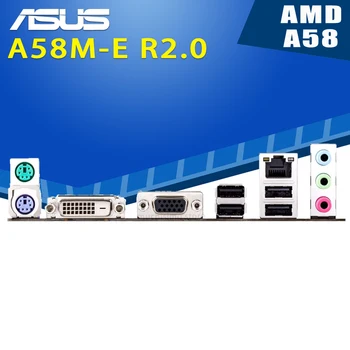 Socket FM2/FM2+ AMD A10/A8/A6/A4/Athlon Asus A58M-E R2.0 Mātesplati 2400MHz DDR3 VGA DVI AMD A58 Placa-mãe FM2/FM2+ Izmanto