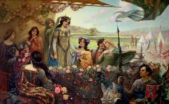 Eļļas Glezna Classic Attēls Audekla Sienas Māksla, Apgleznošana, lai Dzīvojamā Istaba Sieviešu Portreti Jauku Meiteņu, kas ar Princess ar Ziediem