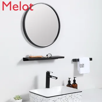 Skandināvijas vannas istaba vannas istabas spogulī kārta aplauzums spogulis ar rāmi mūsdienu vienkāršs skaistumkopšanas spogulis vannas istaba mirro