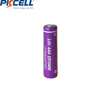 20Pcs PKCELL 10450 Akumulators 3,6 V ER 10450 AAA Litija Akumulators ER10450 700mAh Li-SOCl2 3A Akumulatoru Baterijas Bateria Baterias