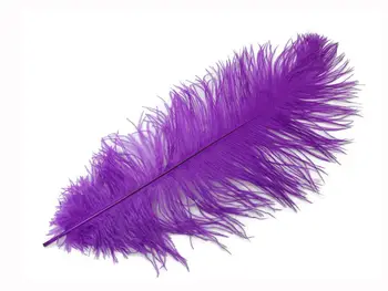 Bezmaksas piegāde 50gab violeta strausu spalvas, 50-55cm 20-22inch puse, kāzu dekorācijas karnevāls spalvas DIY