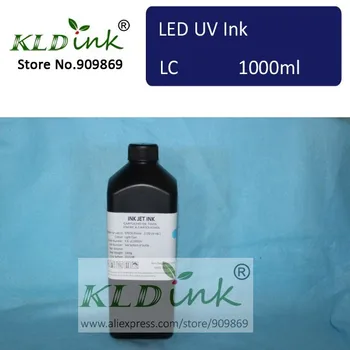 [ KLD Tintes ] Saderīgs GAIŠI ZILA LED UV Tintes tintes UV plakanvirsmas printeris ar DX5 DX6 DX7 printhead ( 1 gabals X 1000ml )