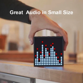 Divoom Bluetooth Portable Speaker Radošo Modinātājs Programmējams Pikseļu LED Displejs Portatīvo Bezvadu Mini Skaļrunis