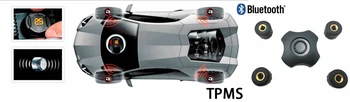Reālā laika Automašīnas Bezvadu Riepu Spiediena kontroles Sistēmas ar Android/IOS APP auto/Motociklu TPMS