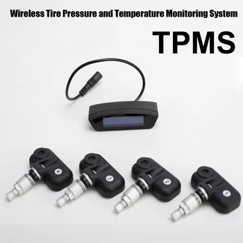 Riepu Spiediena kontroles Sistēma, Automašīnai TPMS ar 4 gab Iekšējā Sensori augsta Zema spiediena augstas temperatūras brīdinājumi