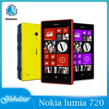 Nokia Lumia 720 atjaunotas Sākotnējā moblie telefoni Atslēgt Windows Phone 8 Dual-core 1.0 GHz Kamera 6.7 MP ROM 8 GB 4.3