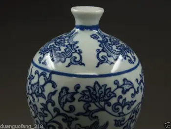 Reti 12.5 collas Ķīnas Zilā un baltā Porcelāna Handwork Krāsošana Pūķis Vāze