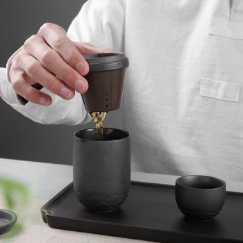 TANGPIN keramikas tējkannas ar 2 tases tējas komplekti portatīvie ceļojumu tējas komplekts drinkware