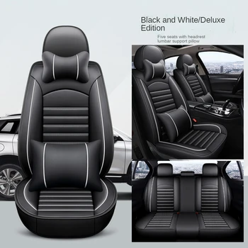 Pilns Pārklājums ādas Automašīnas Sēdekļa Vāku VW POLO Scirocco Caddy Jetta Jauno Beetle GOLF Passat Touareg Auto Piederumi Auto Preces