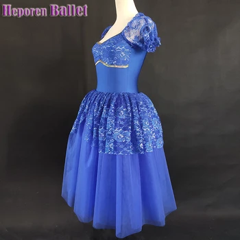 Profesionālās Meitene Pielāgota Royal Blue Baleta Kleitas,Dzidri Krāsu Pūkains Garas Marles Svārki Deju Kostīms