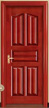 Pasūtījuma tradicionālo durvis cieta ozola koka durvis laikmetīgās vienu priekšējo durvju interjera durvju pieejami E-003