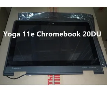 Jaunas Oriģinālas Lenovo ThinkPad Chromebook Jogas 11e 20DU Displejs LCD Ekrāna w/ Bezel 00HM249 00HM250 00HW238