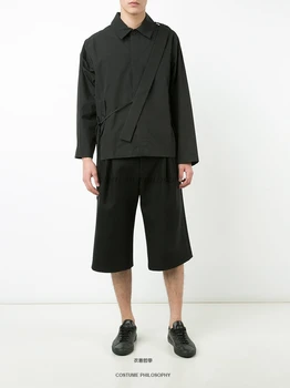S-6XL ! Jaunā stila 2017 Vīriešu apģērbu augstas qulity Modeli, catwalk, saistošas modes Krekls plus lieluma Skatuves Dziedātāja kostīmi