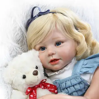 NPK 70cm Milzīgu Baby Toddler Atdzimis Princese Meitene Reāli Lelle roku darbs mīksta silikona vinila lelles bērnu rotaļu biedrs,
