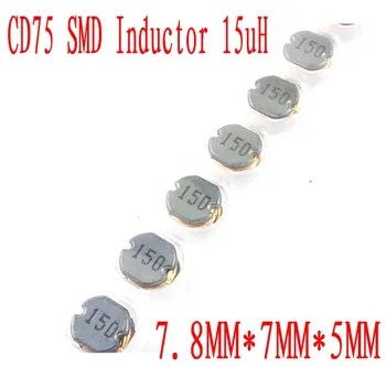 1000pcs/daudz SMD Jauda Inductor CD75 15uH Mikroshēmu jauda inductor 7.8*7*5MM