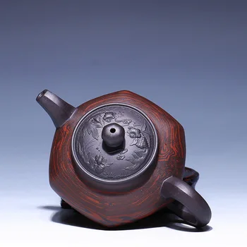 Yixing ir ieteicams ar visu roku zelta rūdas vecā violeta māla tējkanna amatniecības piedāvājumi