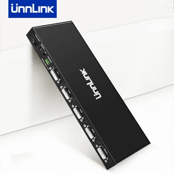 Unnlink 4K DVI Slēdzis ar Remoter 4 vai 2 In 1 No DVI 24+5 24+1 Converter Datoru Uzņēmēja Klēpjdatoru Koplietošanas Monitoru, Projektoru TV