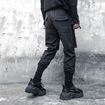 AOGZ Harajuku Hip Hop Streetwear Techwear Kravas Bikses Gadījuma Zaudēt Taktiskās Bikses Vīriešu Joggers Treniņbikses Bikses Harēma Bikses