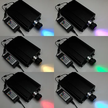 90W RGB LED optiskās šķiedras gaismas avots RF tālvadības+ DMX512+platforma kontrolēt gaismas kaste DIY zvaigžņu optiskās šķiedras apgaismojums