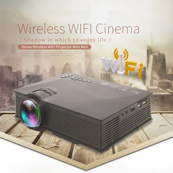 Mini Projektors UC68 LED Inheemse 1080P Led Android Wifi Projektoru, Video Home Cinema 3D Smart Filmu Spēli Proyector