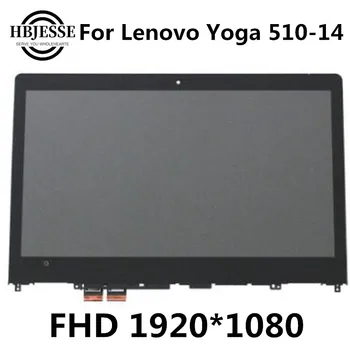 Lenovo FLEX 4-14 1470 1480 80SC 80SA 80VD Jogas 510-14 FHD LCD, LED Displejs, Touch Screen Digitizer Nomaiņa Montāža
