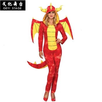 Jaunas augstākās kvalitātes dragon knight halloween kostīmu cosplay onesies pieaugušo pidžamu dzīvnieku apģērbs