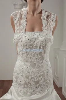 Bezmaksas piegāde 2016. gadam jauniem dizaina karstā pārdevējs ar mežģīņu jaka pielāgoto izmēru/krāsu līgavas kleita mežģīņu augšu faktisko līnijas kāzu kleitas