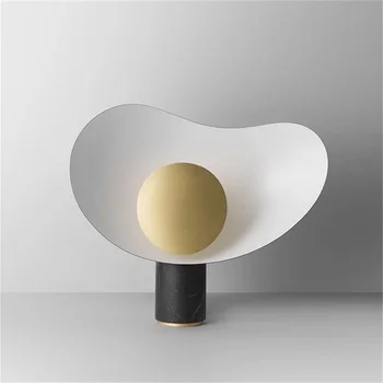 OULALA Mūsdienu Ziemeļvalstu Radošo Galda Lampa LED Marmora Galda Gaismu Mājās Guļamistaba Dekorēšana
