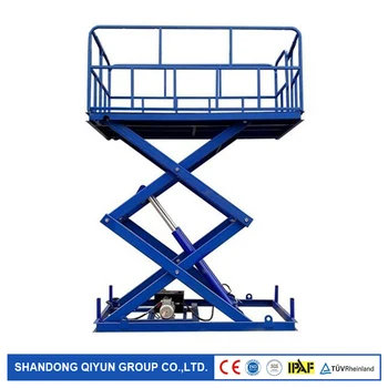 Qiyun CE, ISO stacionāro šķērveida hidrauliskie pacēlāji stacionārus ražošanas šķērveida pacēlāju platformas Fiksētās hidrauliskās šķērveida pacēlāju