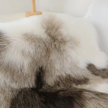 INS tautas Mākslīgā Ziemeļbriežu Ādas, Kažokādas Paklājs 85*90cm, mājas apdare soft touch dīvāna segu , kažokādas apdare, paklāja