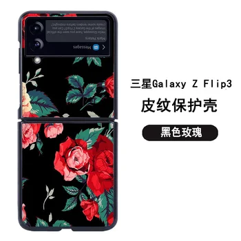 Samsung zflip3 mobilo telefonu gadījumā f7070 locīšanas ekrāns zflip ādas sm-f720f seguma 5g versija