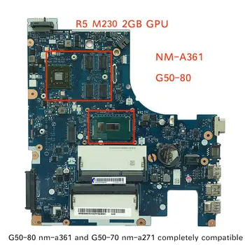 Bezmaksas Piegāde Lenovo G50-70 G50-80 ACLU1 ACLU2 NM-A271 NM-A361 Rev 1.0 Notebook PC mātesplati ar intel I7-4510 cpu