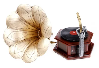 Metāla, Amatniecība, Dzelzs Gramofona Modelis CD Atskaņotājs Atskaņotājs Modeļu Fotogrāfijas Aksesuārus Radošo Dekoratīvie Rotājumi