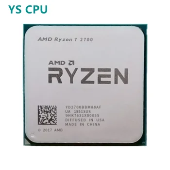AMD Ryzen 7 2700 R7 2700 3.2 GHz Eight-Core Sešpadsmit-Diegi 16M 65W CPU Procesors YD2700BBM88AF Ligzda AM4