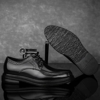 Zapatos Casuales Para Hombre De Cuero Vīriešiem Gadījuma Dzīvoklis Kurpes Vīriešu Ādas Vīriešu Atpūtas Cēloņu Modes Vīrietis Pavasara Melns