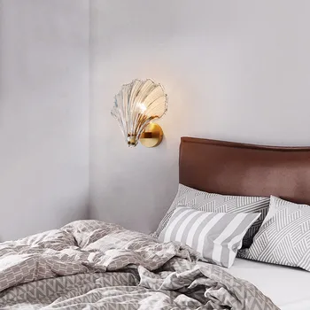 Korpusa sienas lampas Ziemeļvalstu postmodernisma vienkāršs gaismas luksusa guļamistabas istabas kumodes vienkārši radoši personalizētu modes sienas lampas