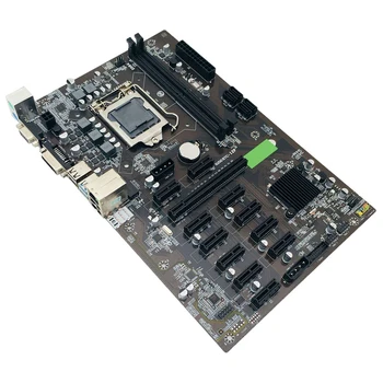 BTC-B250 Ieguves Mātesplate Atbalsta 12 GPU LGA1151 + G4400 CPU + DDR4 8G 2133MHZ Atmiņas karti + Oranža Ventilators