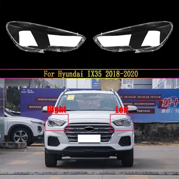 Auto Lukturu Vāciņu, Objektīva Stikla Korpusa Priekšējais Lukturis Pārredzamu Abažūrs Auto Gaismas Lampas Hyundai IX35 2018 2019 2020