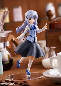 Oriģināls:Ir lai trusis? Kafuu Chino 16.5 cm PVC Rīcības Attēls, Anime Attēls Modelis Rotaļlietas Attēls Kolekcijas Lelle Dāvanu