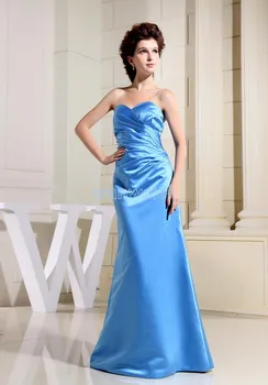 Bezmaksas piegāde 2016 formālās kleitas zilā ilgu jauns dizains karstā pārdošanas līgavas meitene kleita frēzēšana pielāgoto izmēru/krāsu Līgavas Kleita